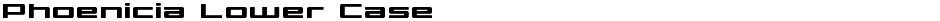 Phoenicia Lower CaseDemo