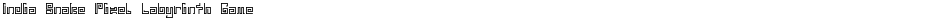 India Snake Pixel Labyrinth GameDemo