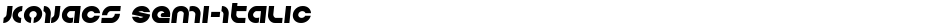 Kovacs Semi-ItalicDemo