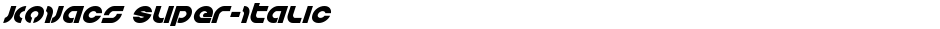 Kovacs Super-ItalicDemo