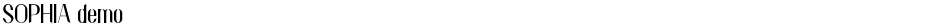 SOPHIA demoDemo