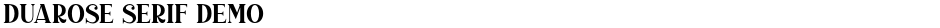Duarose Serif DEMODemo