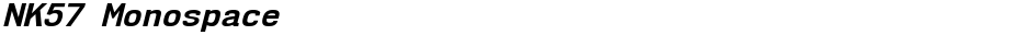 NK57 MonospaceDemo