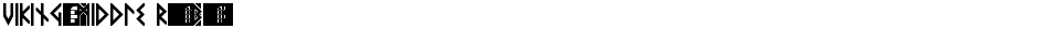 VIKING, MIDDLE Runes BoldDemo