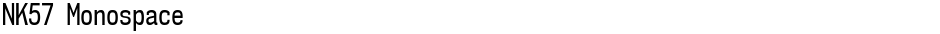 NK57 MonospaceDemo