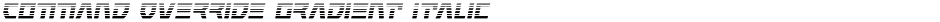Command Override Gradient ItalicDemo