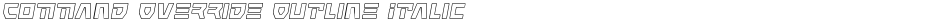 Command Override Outline ItalicDemo