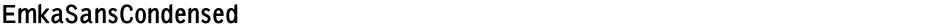 EmkaSansCondensedDemo