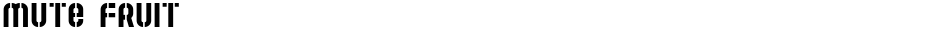 Mute FruitDemo