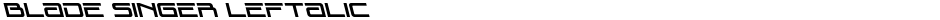 Blade Singer LeftalicDemo