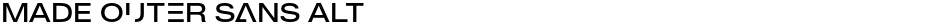 MADE Outer Sans AltDemo