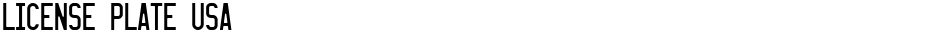 LICENSE PLATE USADemo