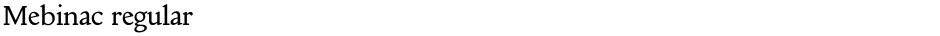 Mebinac regularDemo