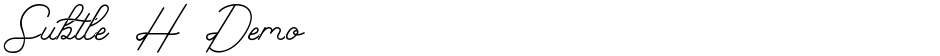 Subtle H DemoDemo