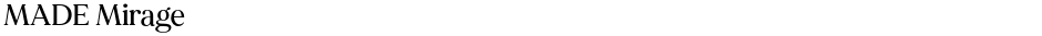 MADE MirageDemo