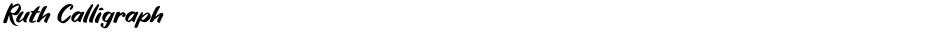 Ruth CalligraphDemo