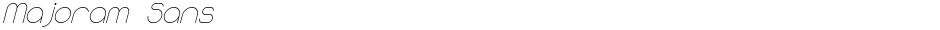 Majoram SansDemo