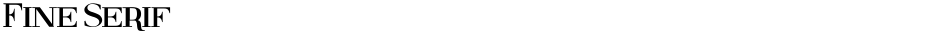 Fine SerifDemo