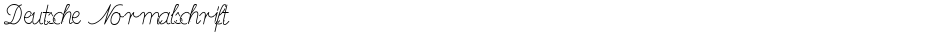 Deutsche NormalschriftDemo