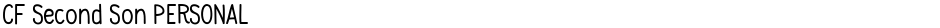 CF Second Son PERSONALDemo