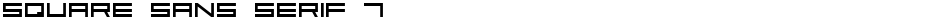 Square Sans Serif 7Demo