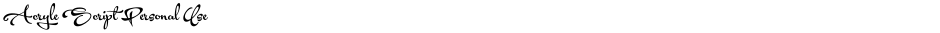 Acryle Script Personal UseDemo