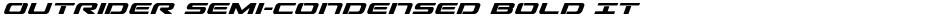 Outrider Semi-Condensed Bold ItDemo