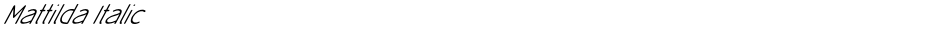 Mattilda ItalicDemo