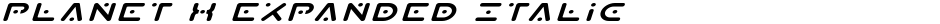 Planet X Expanded ItalicDemo