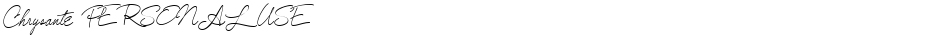 Chrysante PERSONAL USEDemo