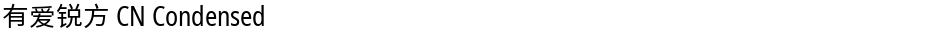有爱锐方 CN CondensedDemo