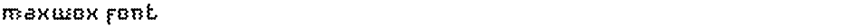 maxwox fontDemo