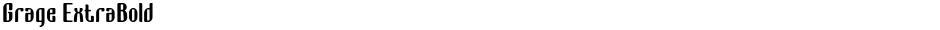 Grage ExtraBoldDemo