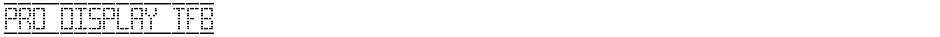 Pro Display tfbDemo
