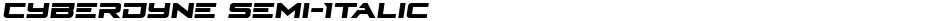 Cyberdyne Semi-ItalicDemo