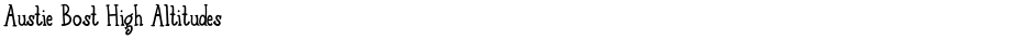 Austie Bost High AltitudesDemo