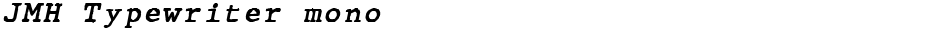 JMH Typewriter monoDemo