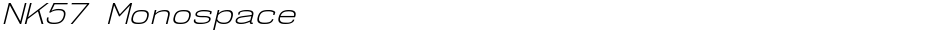 NK57 MonospaceDemo