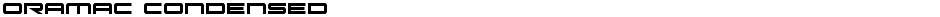 Oramac CondensedDemo