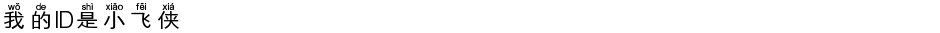 我的ID是小飞侠Demo