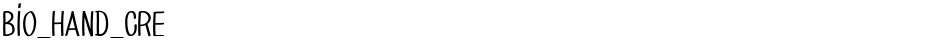 BIO_HAND_CREDemo