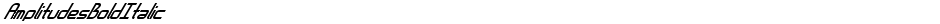 AmplitudesBoldItalicDemo
