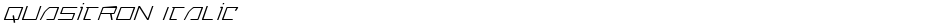 Quasitron ItalicDemo