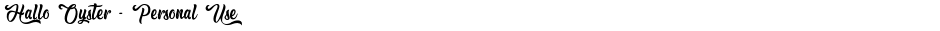 Hallo Oyster - Personal UseDemo