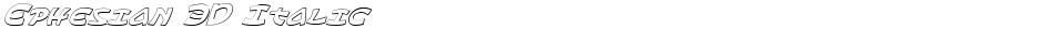 Ephesian 3D ItalicDemo