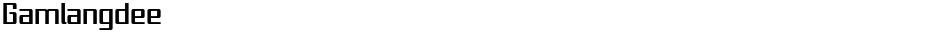 GamlangdeeDemo