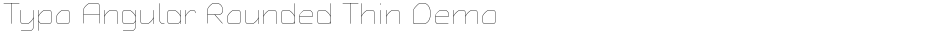 Typo Angular Rounded Thin DemoDemo