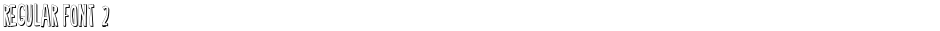 Regular Font 2Demo