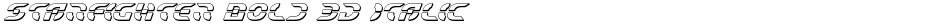 Starfighter Bold 3D ItalicDemo