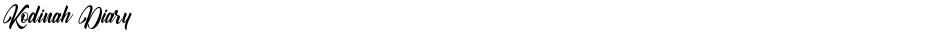 Kodinah DiaryDemo